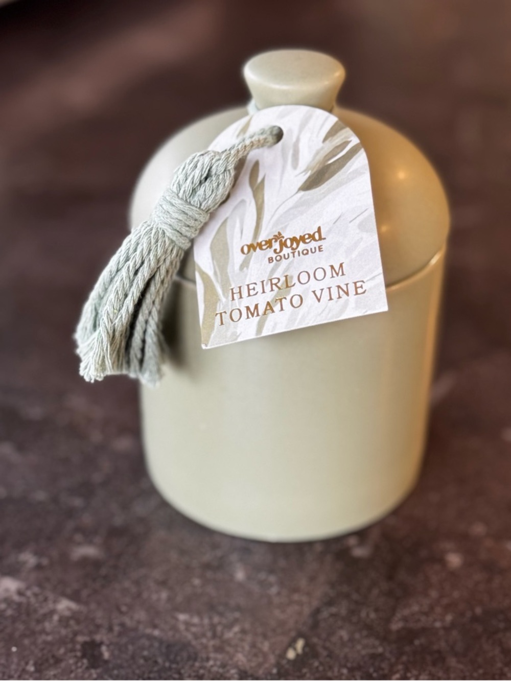 Overjoyed Boutique Heirloom Tomato Vine 1 Wick Candle